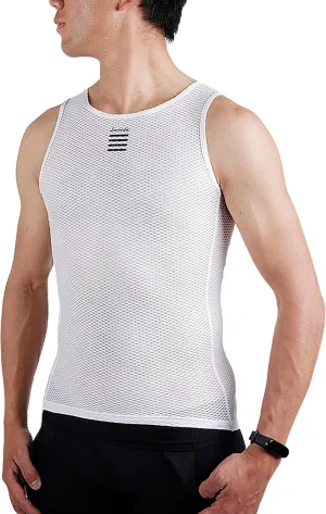 Mens Cycling Base Layer Sleeveless Cycling Jersey Men Quick Dry Bicycle Undershirt Mesh Bike Base Layer Vests