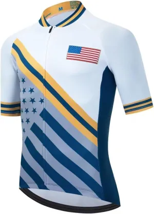 Men's Cycling Jersey Polyester Black Cycling Clothing Bike Jersey Short Sleeve Bike Shirts