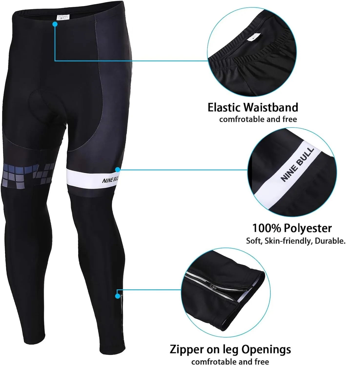 Men's Cycling Jersey Set - Reflective Quick-Dry Biking Shirt and 3D Padded Cycling Bike Shorts