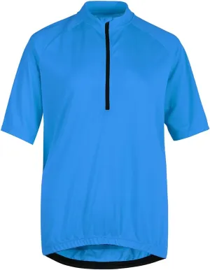 Men's Cycling Jersey Zip Short Sleeve Moisture Wicking Breathable 3 Large Back Pocket Quick-Drying Cycling Shirt