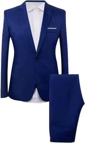 Men's Formal Dress Blazer Jacket Pants Casual Work Office Business Suit Jacket Fashion 3 Piece Tuxedo Prom Suits Set