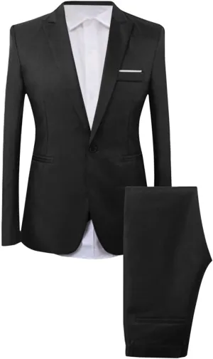 Men's Formal Dress Blazer Jacket Pants Casual Work Office Business Suit Jacket Fashion 3 Piece Tuxedo Prom Suits Set