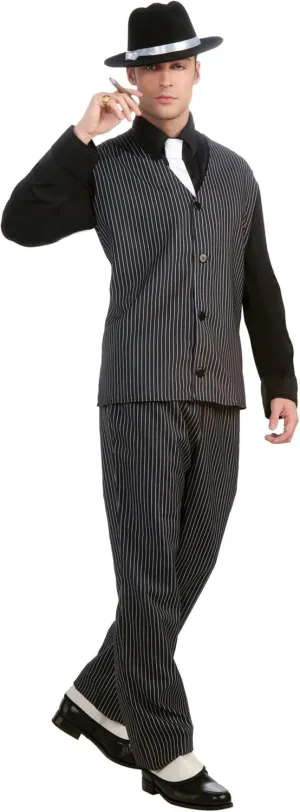 Men's Roaring 20's Pinstripe Suit Gangster Costume