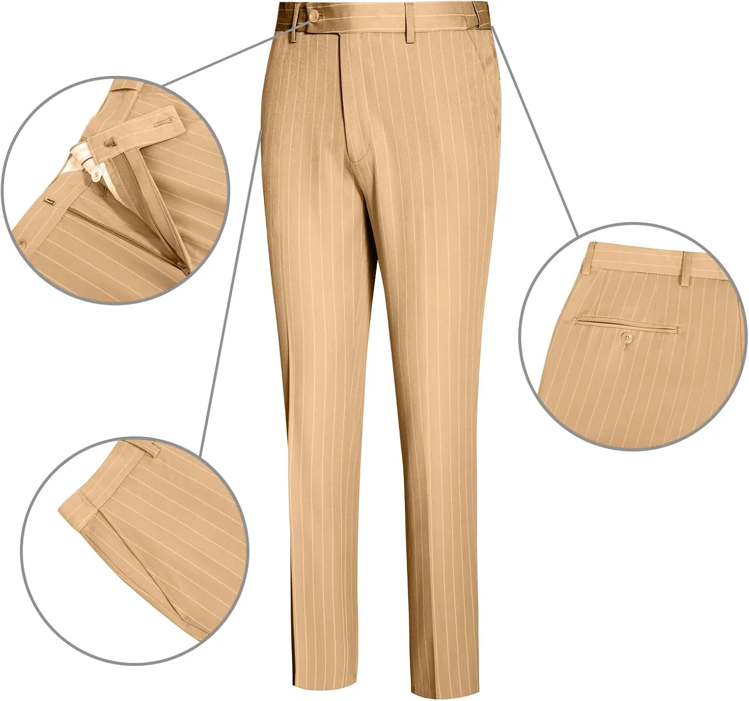 Mens Suits Slim Fit 3 Piece Double Breasted Tuxedo Suit Jacket Vest Pants Set for Wedding Prom