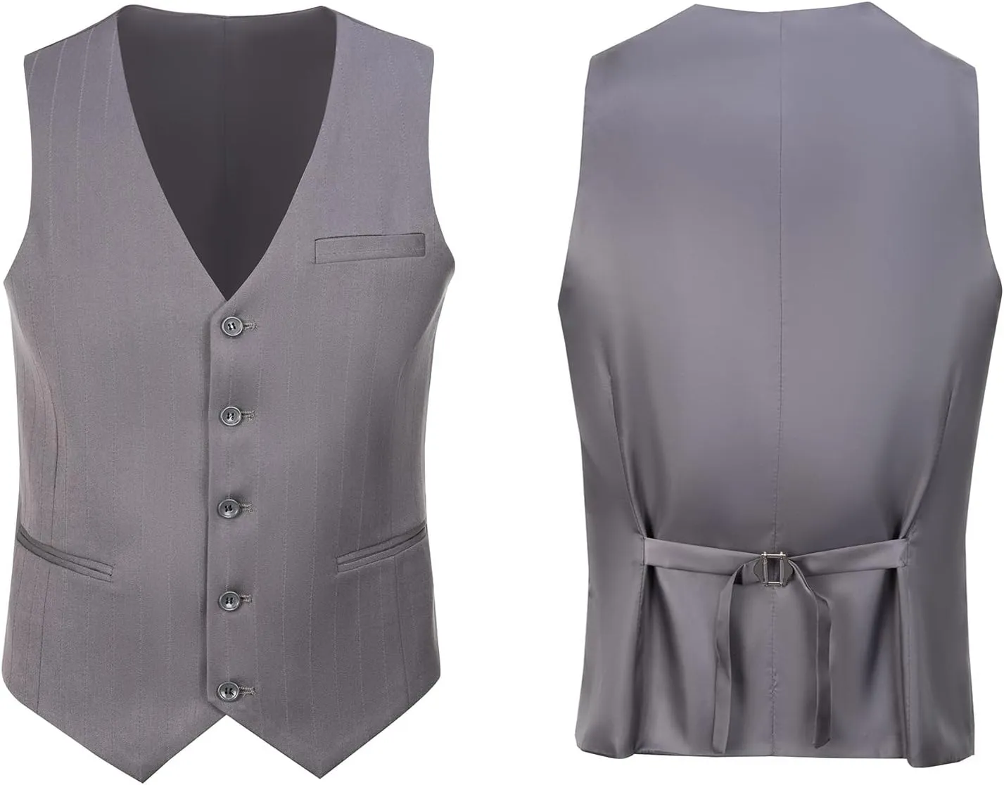 Mens Suits Slim Fit 3 Piece Double Breasted Tuxedo Suit Jacket Vest Pants Set for Wedding Prom