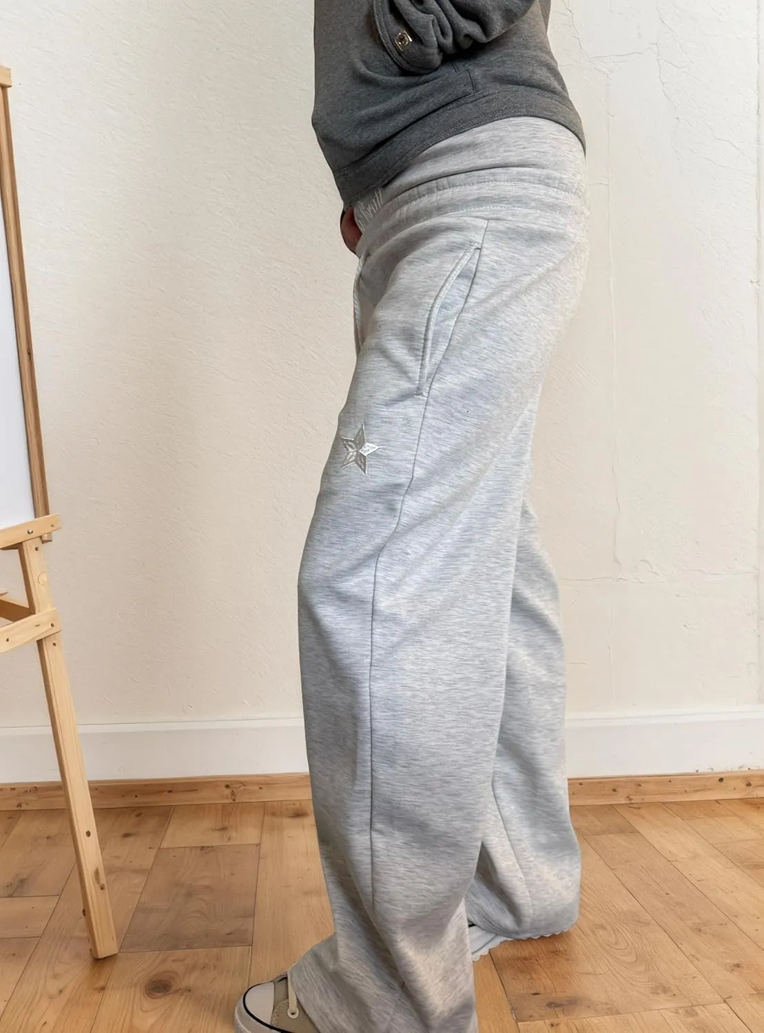 Mens Y2K Wide Leg Sweatpants Drawstring Double Waisted Baggy Hip-Hop Vintage Pants Gym Workout Trousers