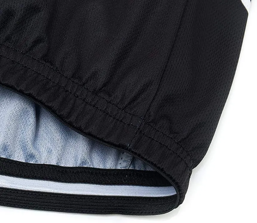 MOXILYN Men's Cycling Jersey Bike Clothing Set Full Zipper Breathable Quick-Dry Shirt   Cycling Bibs with 20D Padded