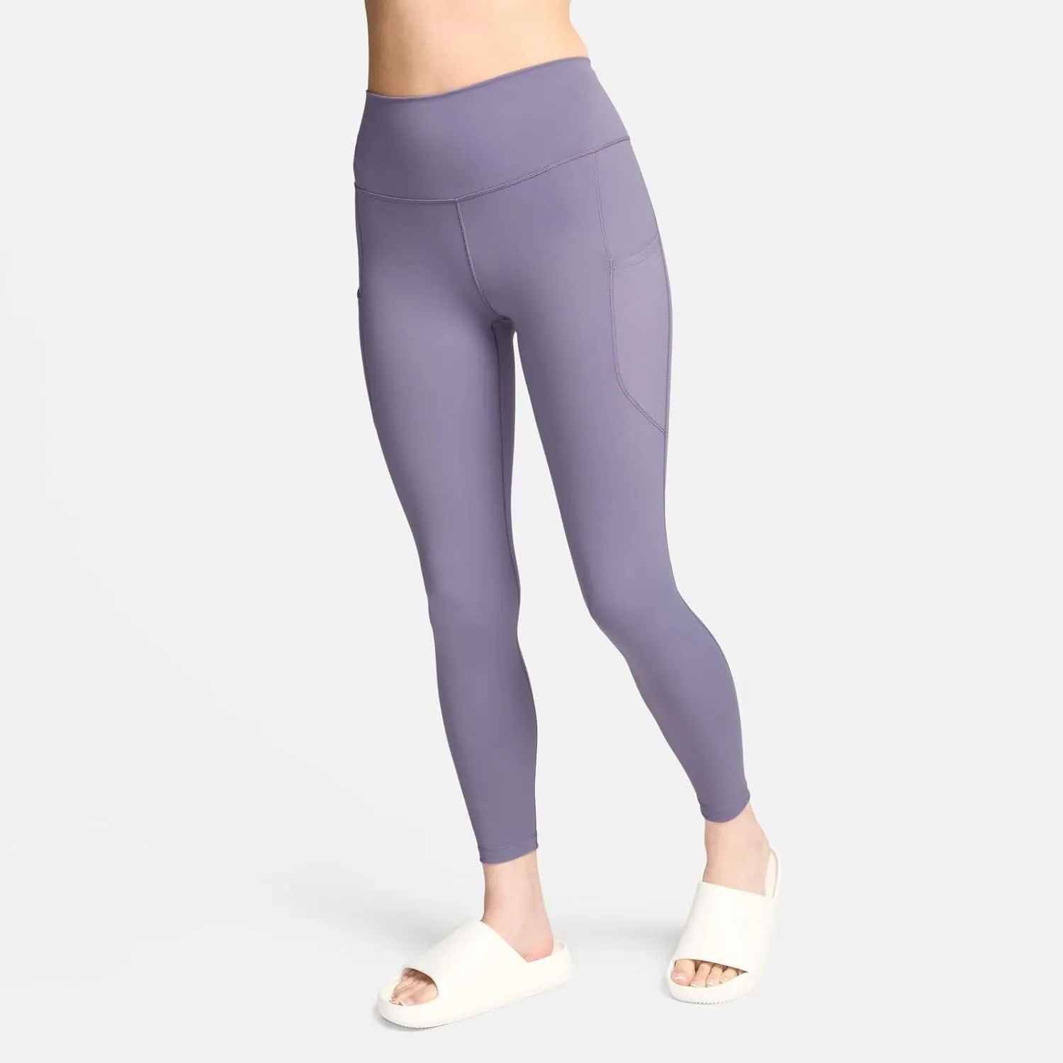 Nike One Women's High-Waisted 7/8 Leggings with Pockets (FN3241-509, Daybreak/Black)