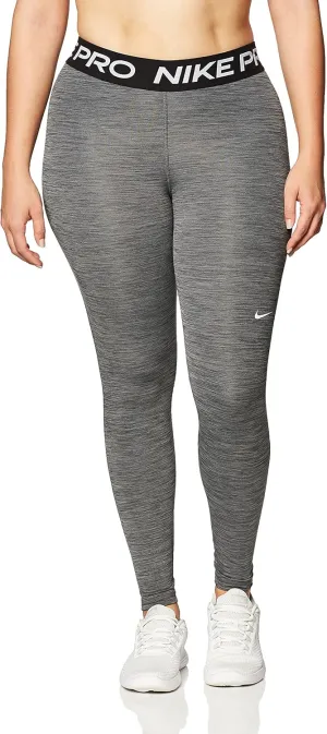 Nike Pro 365 Women's High-Rise 7/8 Leggings (Small, Dark Grey Heather/Black/White)