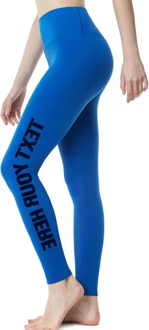 O2YO Women's Custom Capris Add Your Text Pants Compression Leggings