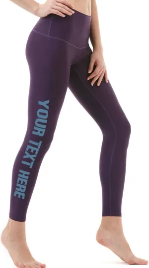 O2YO Women's Custom Capris Add Your Text Pants Compression Leggings