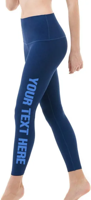 O2YO Women's Custom Capris Add Your Text Pants Compression Leggings