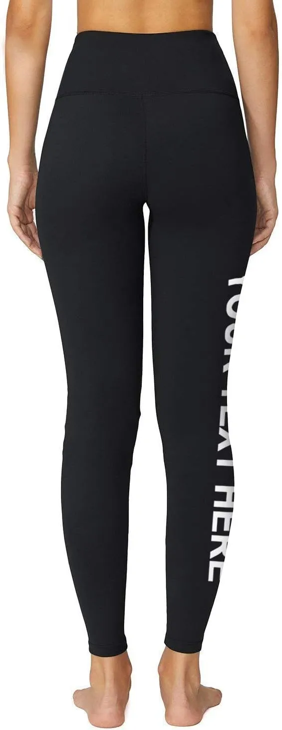 O2YO Women's Custom Capris Add Your Text Pants Compression Leggings