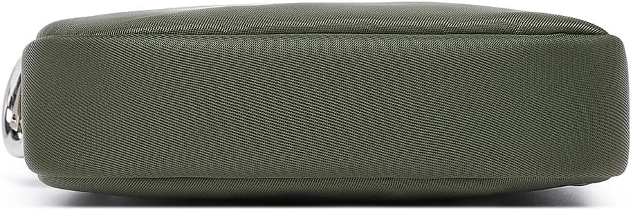 Organizer Bag Makeup Bag for Purse Travel Toiletry Pouch Zipper Pouch for Purse Small Makeup Pouch with Pockets Wristband design (black-nylon)
