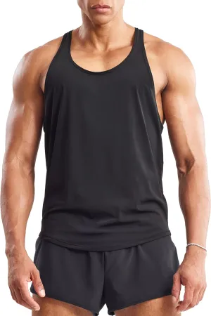 Ouber Men's Mesh Racerback Tank Tops Gym Fitness Sleeveless T-Shirt for Bodybuilding Muscle Shirts