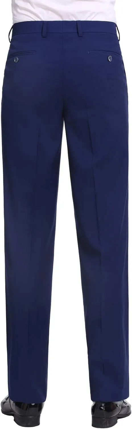 P&L Men's Premium Classic Fit 2 Piece Suit, 2 Button Blazer Jacket & Pants for Big and Tall, Daily Wear, Business & Wedding