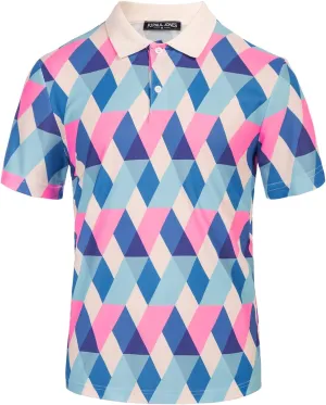 PJ PAUL JONES Mens Polo Shirt Short Sleeve Performance Golf Polo Shirts Daily CasualWear