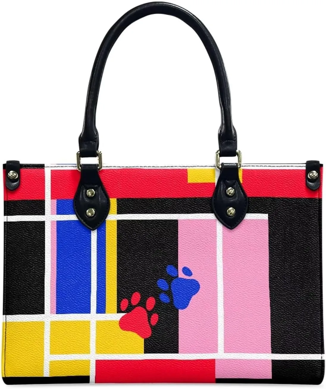 Purses and Handbag for Women Top Handle Tote Shoulder Bag Vegan Leather Satchel Purses for Travel Work Shopping