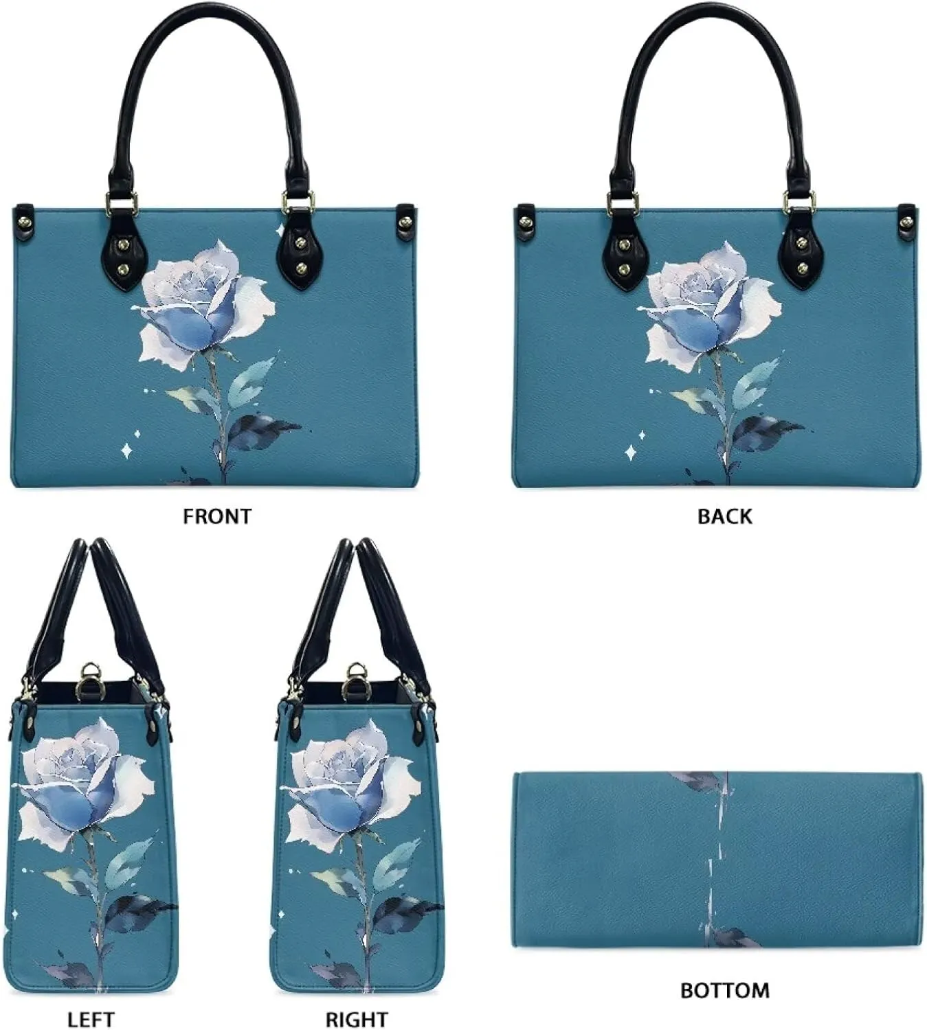 Purses and Handbag for Women Top Handle Tote Shoulder Bag Vegan Leather Satchel Purses for Travel Work Shopping