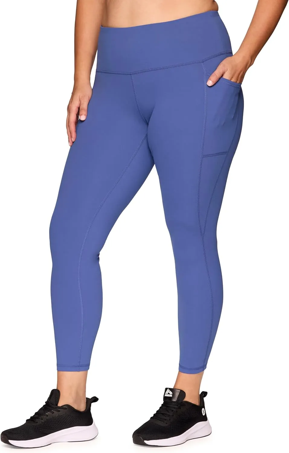 RBX Active Women's Plus Size Stretch Ankle/Full Length Workout Running Gym Yoga Leggings