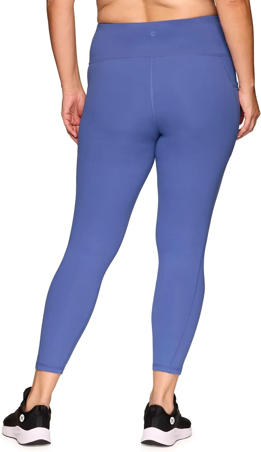 RBX Active Women's Plus Size Stretch Ankle/Full Length Workout Running Gym Yoga Leggings