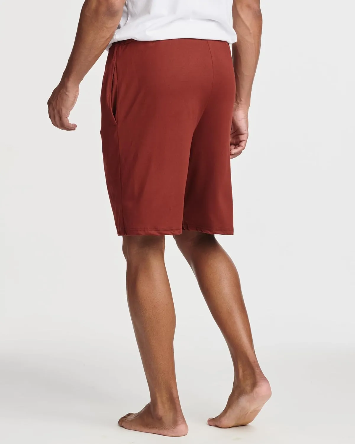 Real Essentials 3 Pack: Men's Soft Lounge Pajama Bottoms Shorts with Pockets Breathable Cool Fabric (Available in Big & Tall)