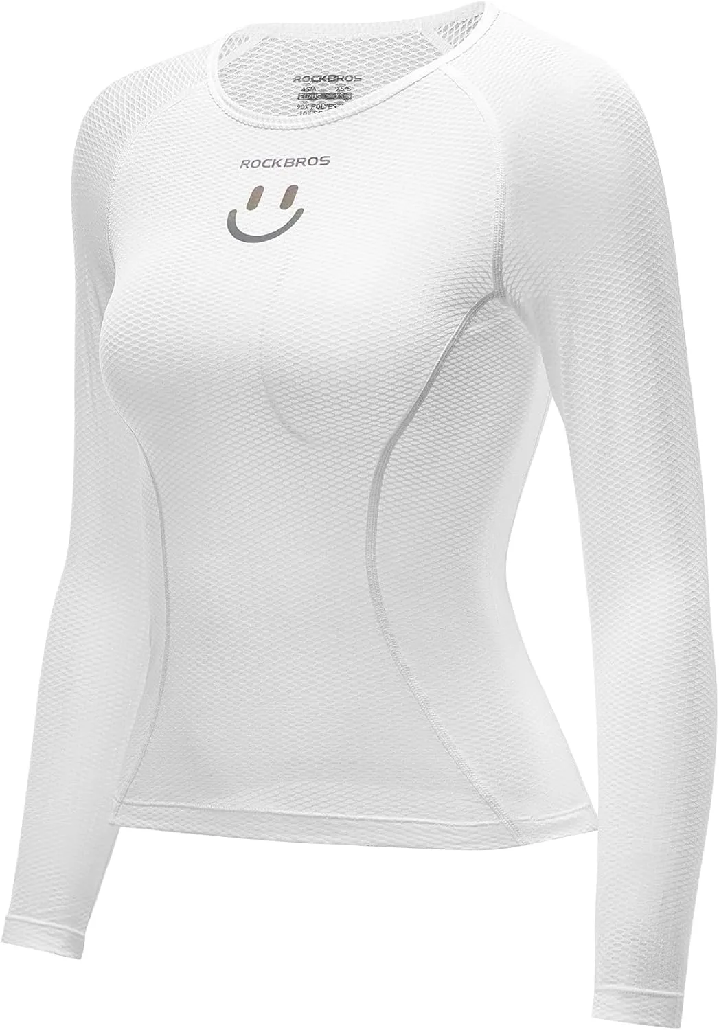 ROCKBROS Cycling Base Layer Women Quick Dry Long Sleeve Cycling Jersey Compression Mesh Undershirt Breathable Biker Shirts