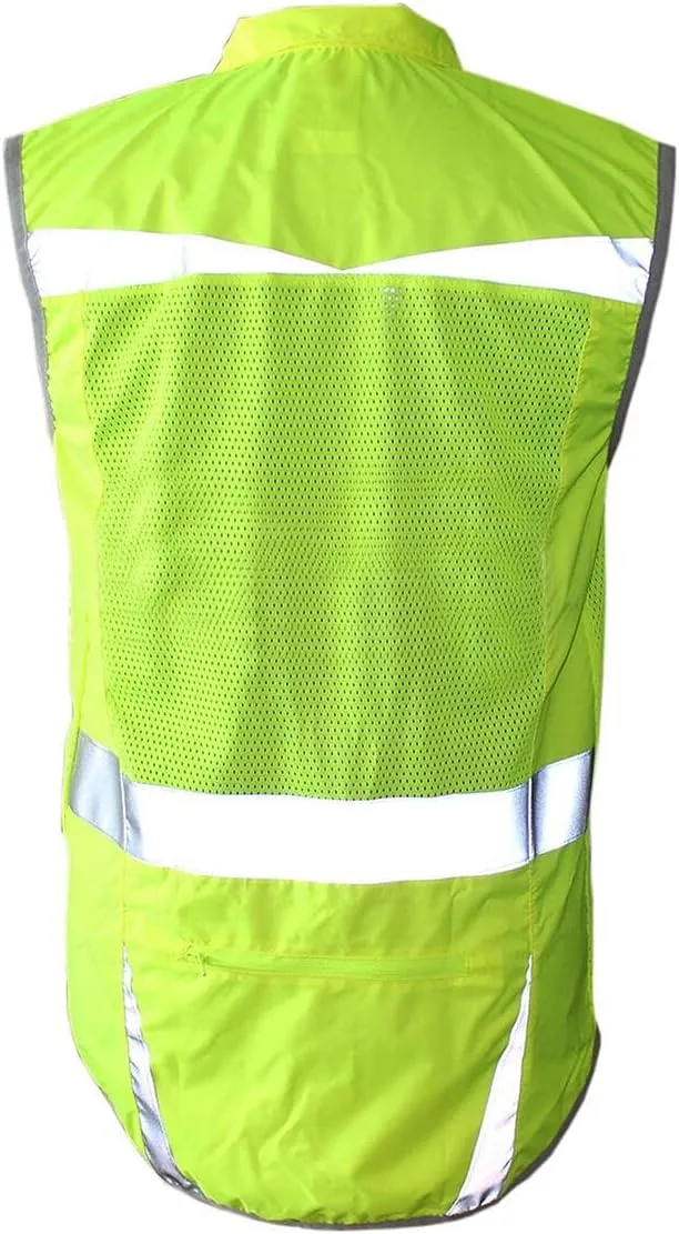 Salzmann High Visibility Cycling Vest | Reflective Cycling Gilet | Made with 3M Scotchlite