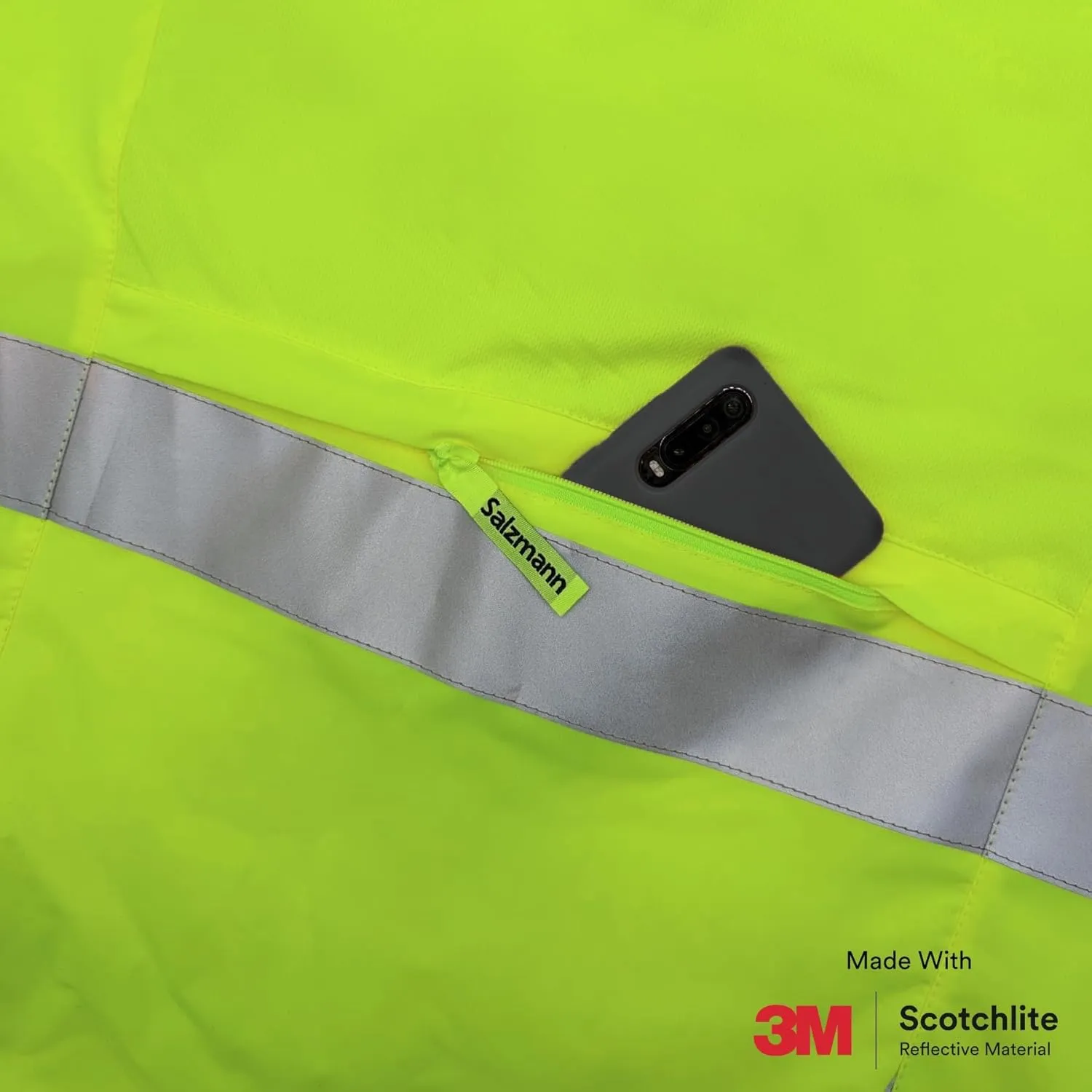 Salzmann High Visibility Cycling Vest | Reflective Cycling Gilet | Made with 3M Scotchlite