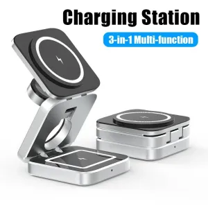 SavageBiz - 3 in 1 Wireless Charging Station