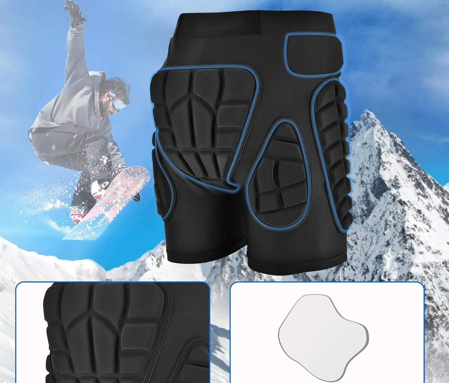Short de Protection Rembourr Sport Xtreme 3D - Fitnessterapy