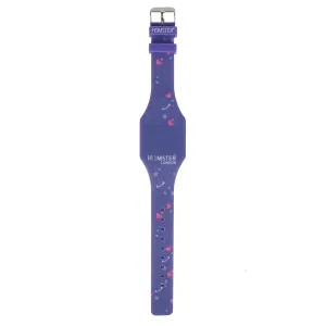Silicon Digital LED Band Mermaid Purple Line Watch