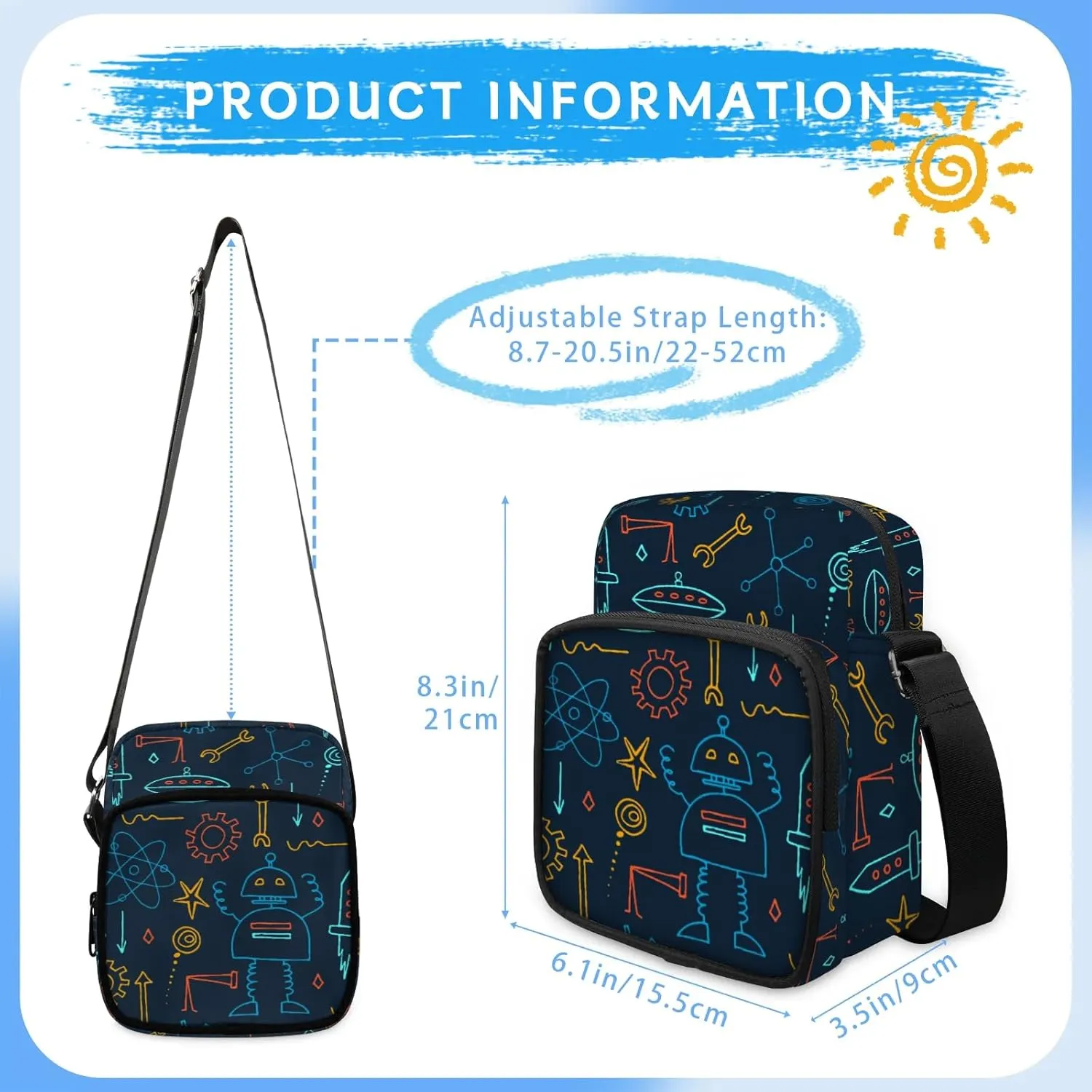 Small Crossbody Purses for Kids Age 4-12 Cute Little Messenger Bag Mini Shoulder Bag Wallet Purse for Boys Girls Travel