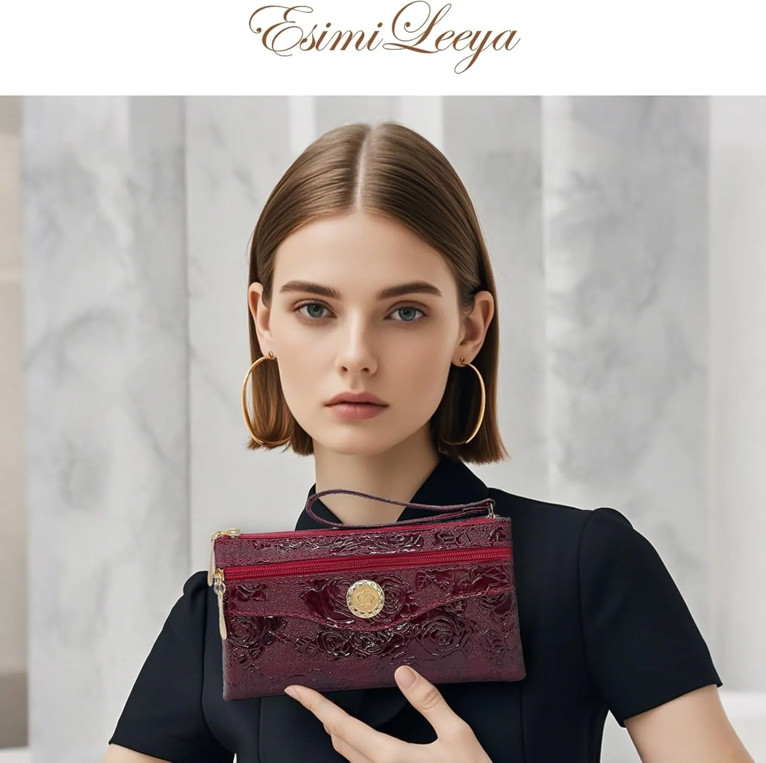 Small Shoulder Bag for Women Wallets for Women with 2 Straps(Shoulder and Wristlet Straps)