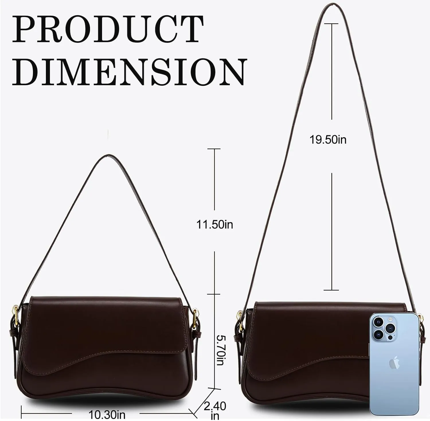 Small Shoulder Bag for women,Crossbody Purses,Leather Tote Handbag Clutch Hobo Purse,with Zipper Closure for Women