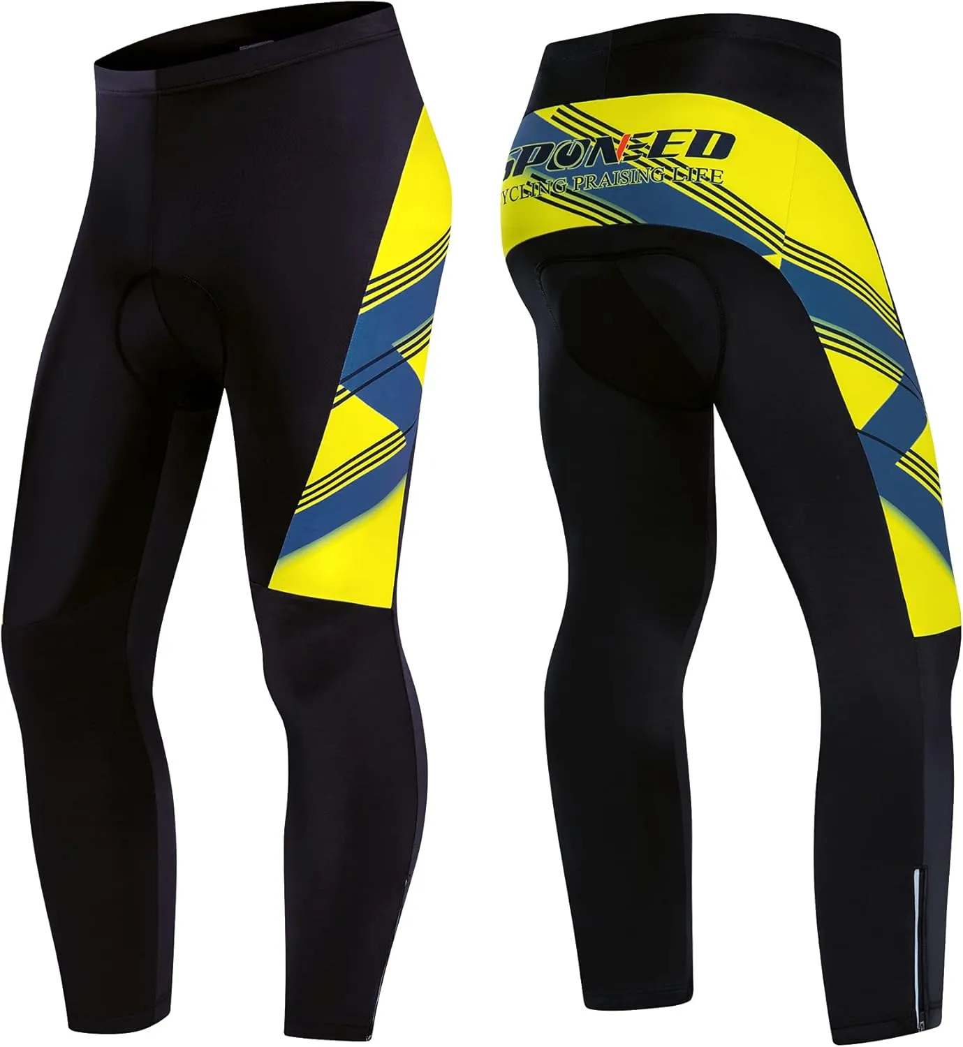 sponeed Cycling Clothes for Men Long Sleeve Mountain Bike Road Bicycle Shirt Jerseys Padded Pants Biking Outfits