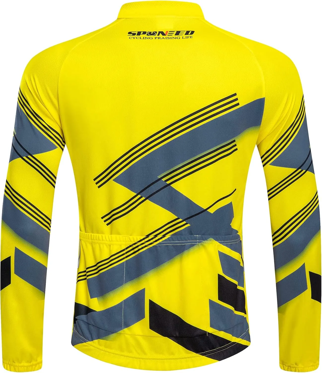 sponeed Cycling Clothes for Men Long Sleeve Mountain Bike Road Bicycle Shirt Jerseys Padded Pants Biking Outfits