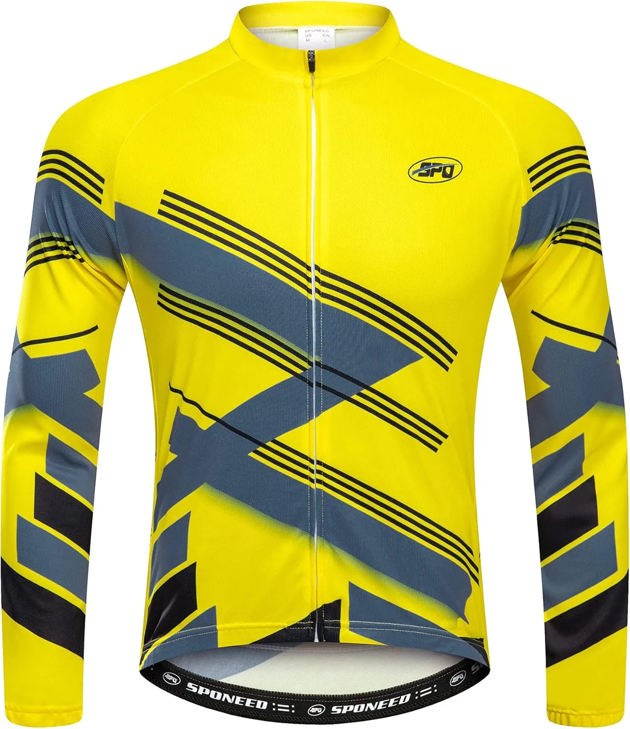 sponeed Cycling Clothes for Men Long Sleeve Mountain Bike Road Bicycle Shirt Jerseys Padded Pants Biking Outfits