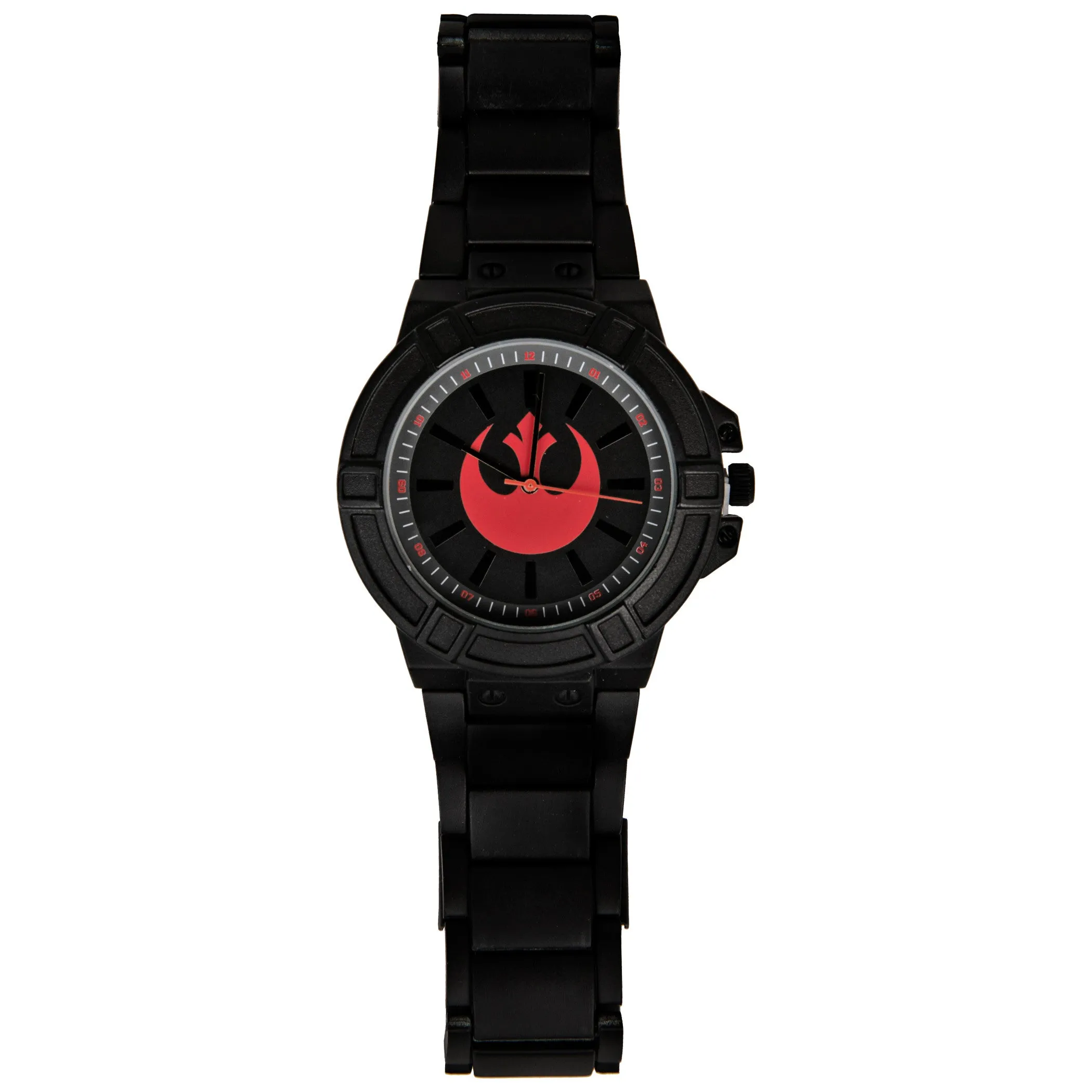 Star Wars Rebel Hope Symbol Watch Face with Black Metal Band