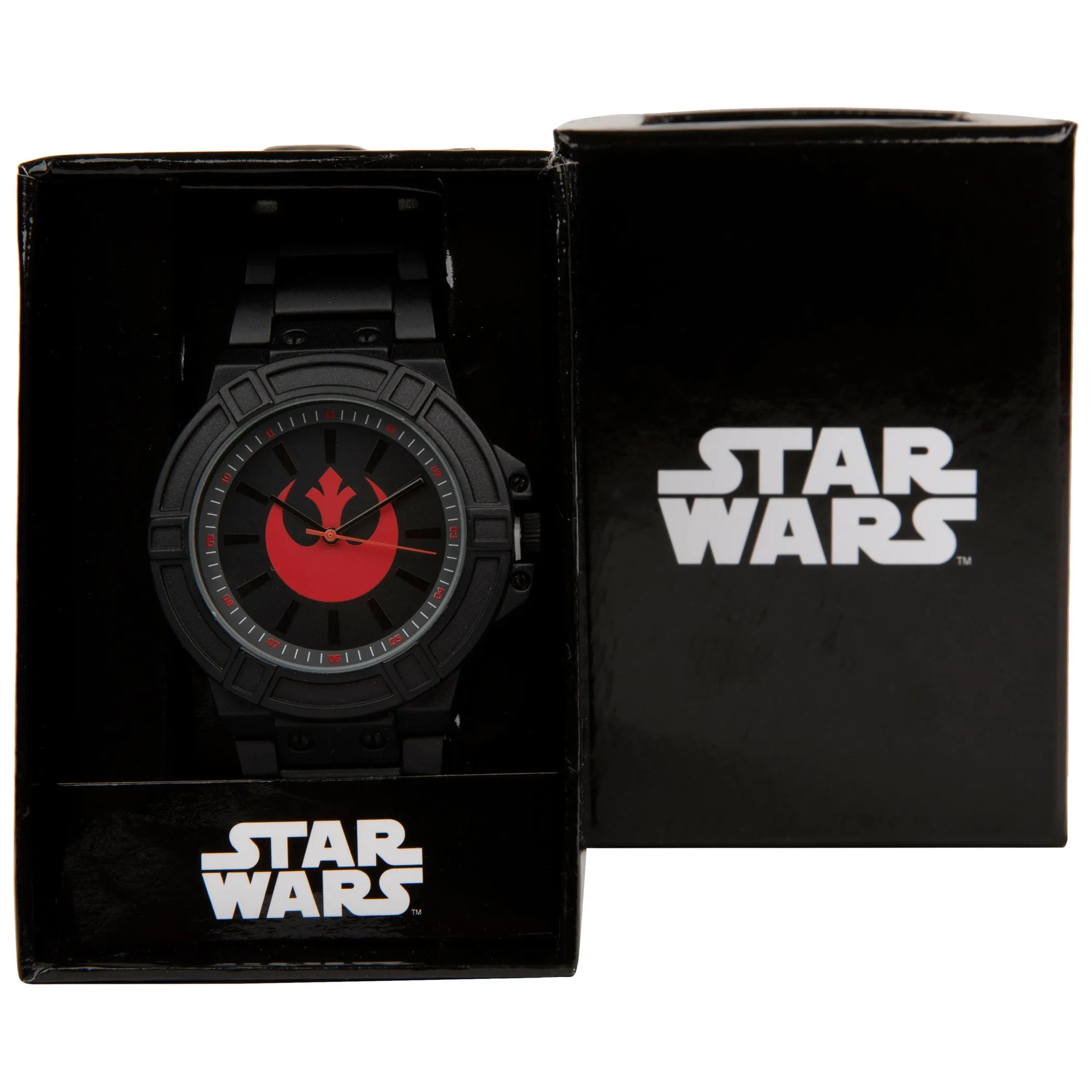 Star Wars Rebel Hope Symbol Watch Face with Black Metal Band