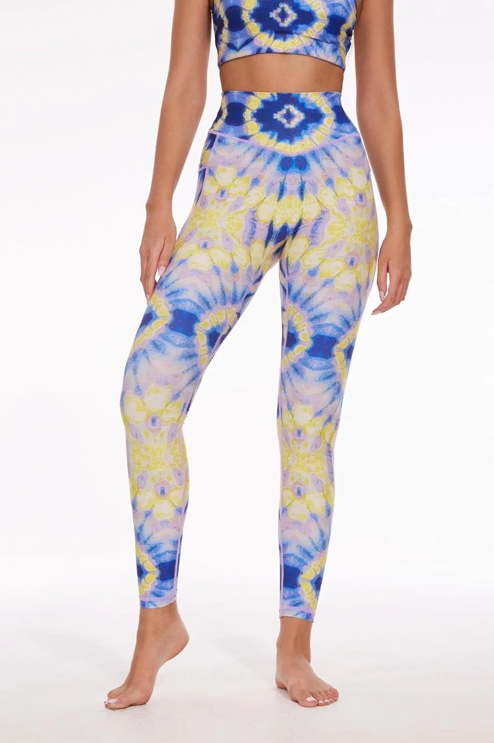 Sustainale High Waisted Yoga Capris Leggings with Pockets for Women Workout Fitness Running Pants Tight