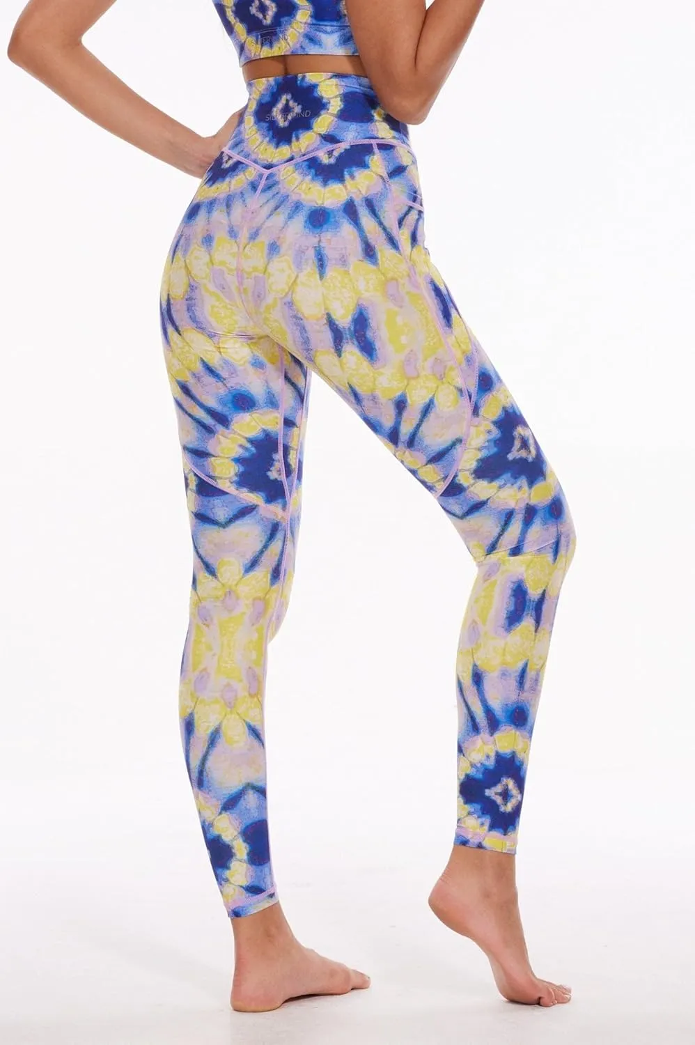 Sustainale High Waisted Yoga Capris Leggings with Pockets for Women Workout Fitness Running Pants Tight
