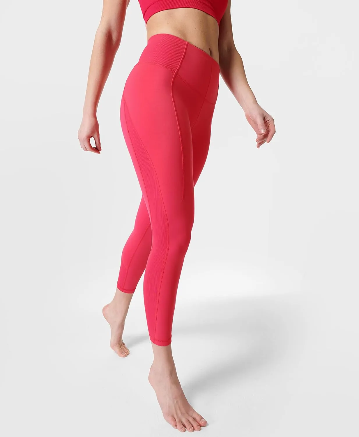 Sweaty Betty Women's Super Soft High Waist Flow Ribbed 7/8 Yoga Workout Leggings