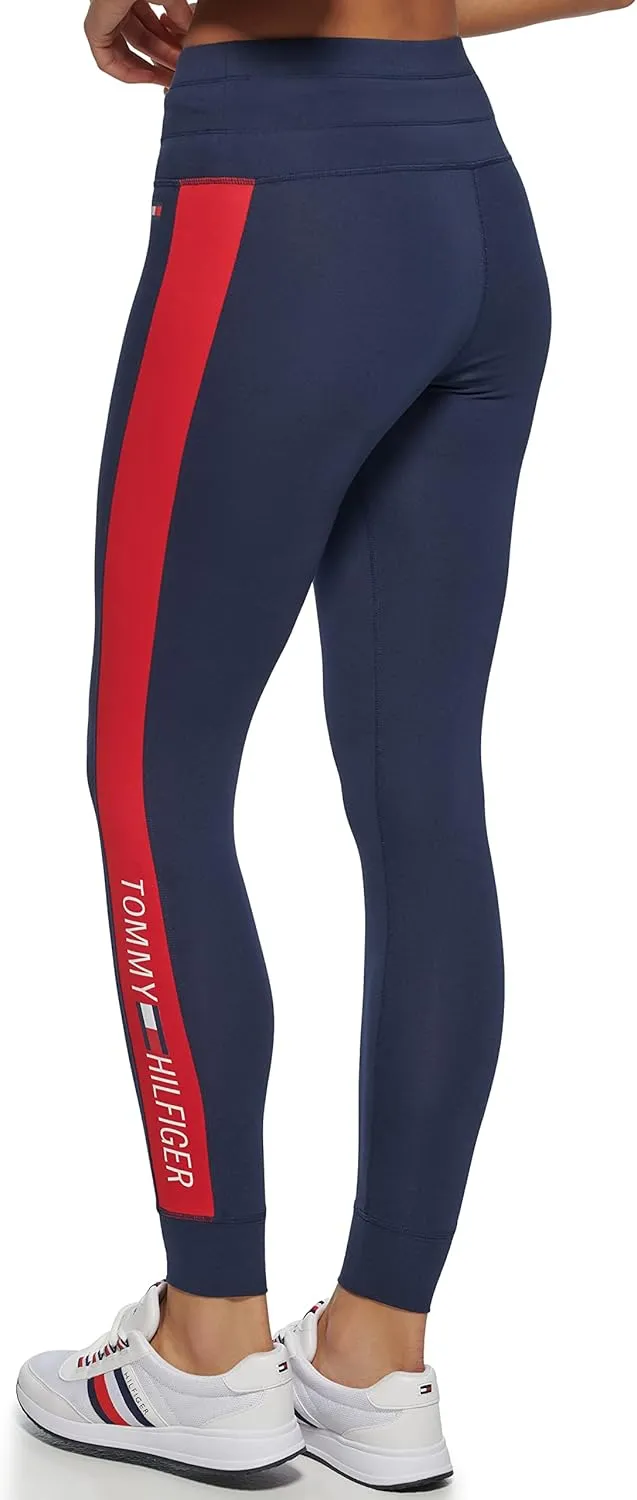 Tommy Hilfiger Women's Performance High Rise Flag Blocked Legging
