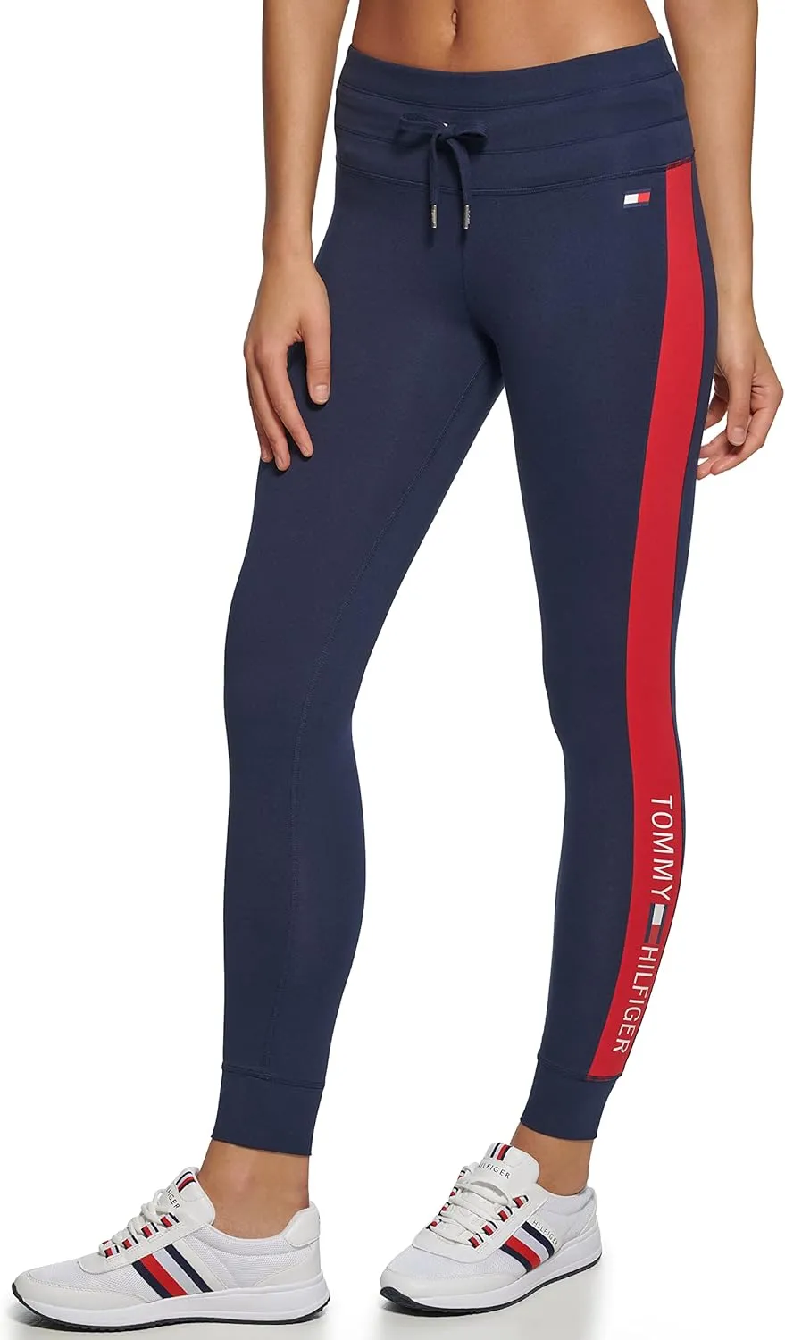 Tommy Hilfiger Women's Performance High Rise Flag Blocked Legging