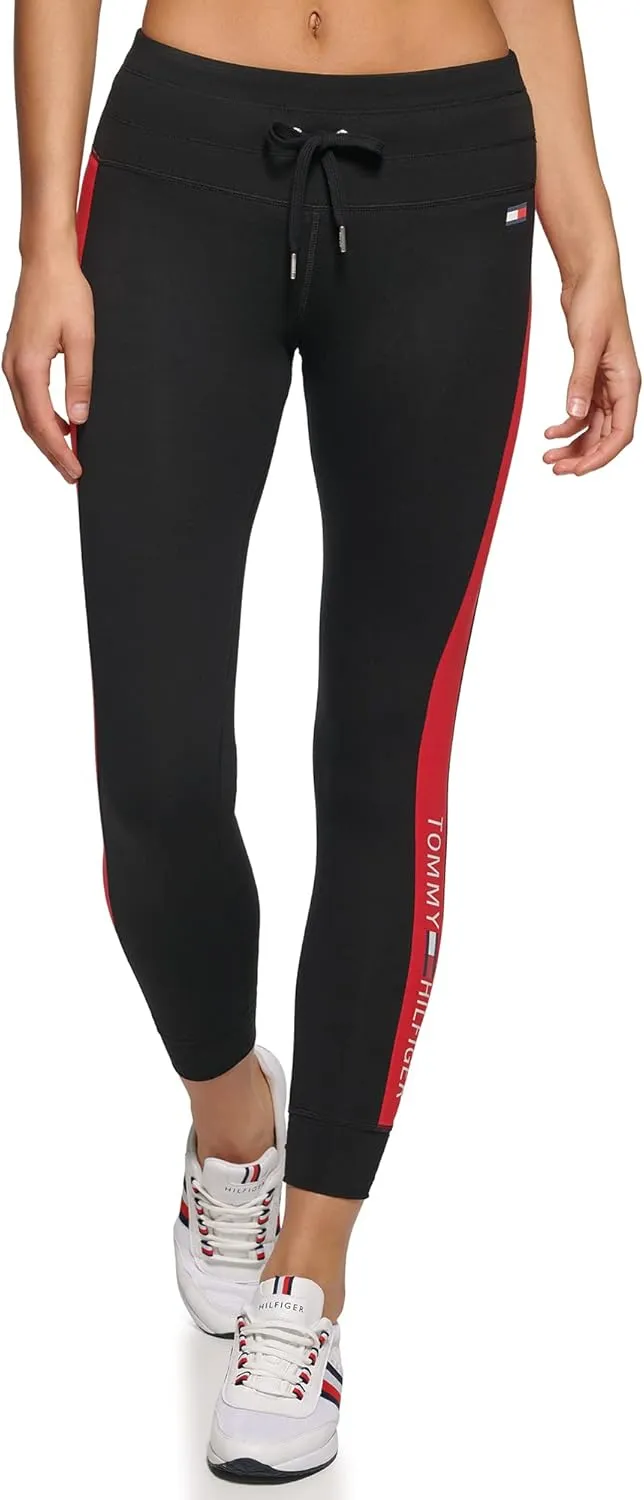 Tommy Hilfiger Women's Performance High Rise Flag Blocked Legging