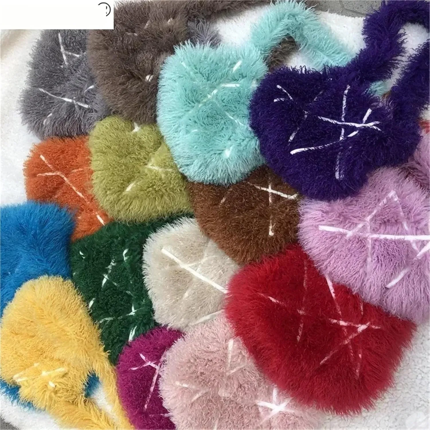 Tote Bag Messenger Bags Women Furry Crossbody Bags Handbags Fluffy Shoulder Bag For Women