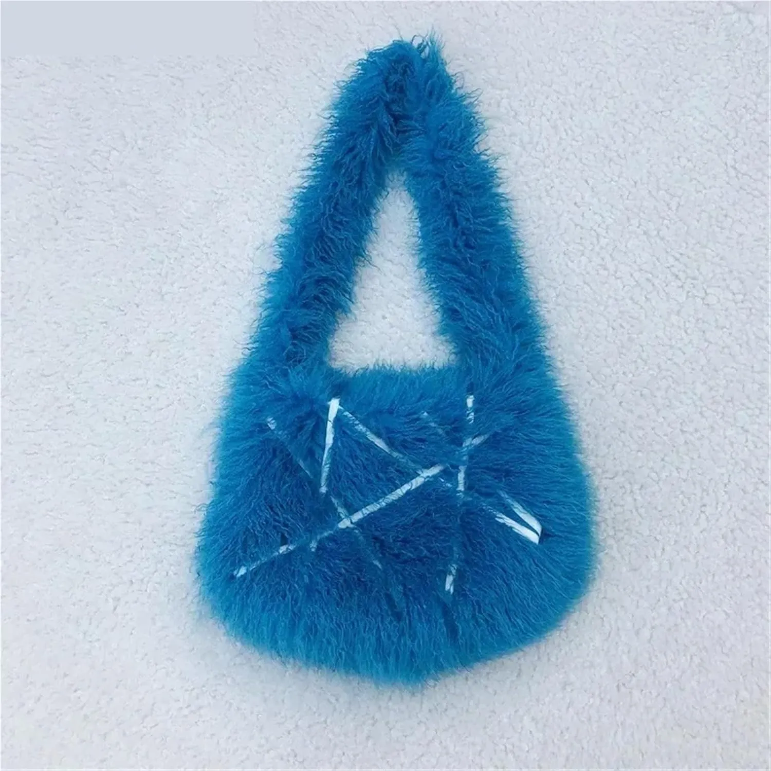 Tote Bag Messenger Bags Women Furry Crossbody Bags Handbags Fluffy Shoulder Bag For Women