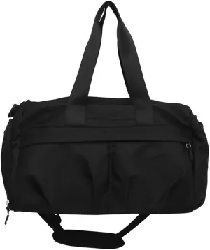 Travel Garment Bags Women Handbag Luggage Bag Sports Training Gym Bag Yoga Bag Duffle Bag(Black)