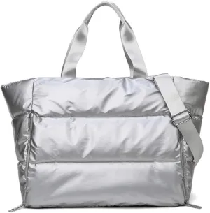 Travel Garment Bags Women Sports Swim Bag Wet Dry Yoga Training Bag Duffle Bag(Silver)
